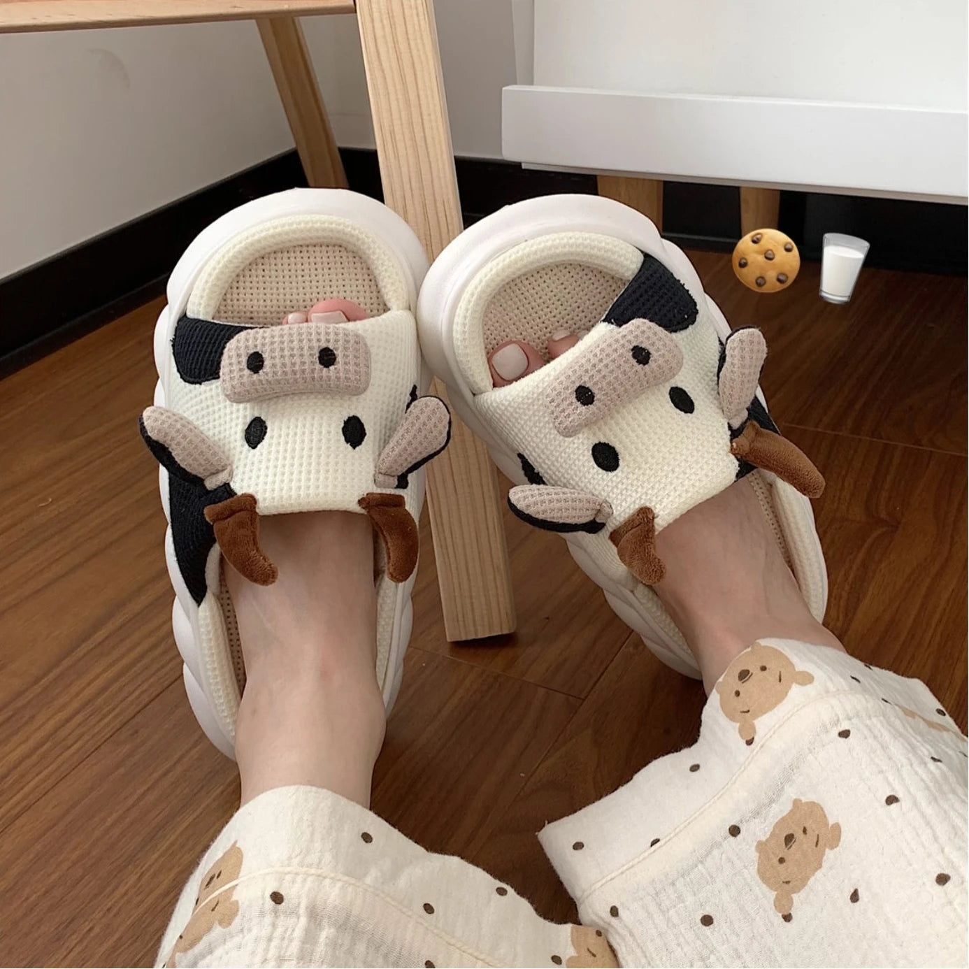 Cow house slippers - Super Conforto