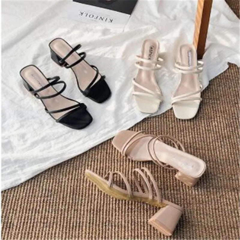 Sandals, elegant summer heels