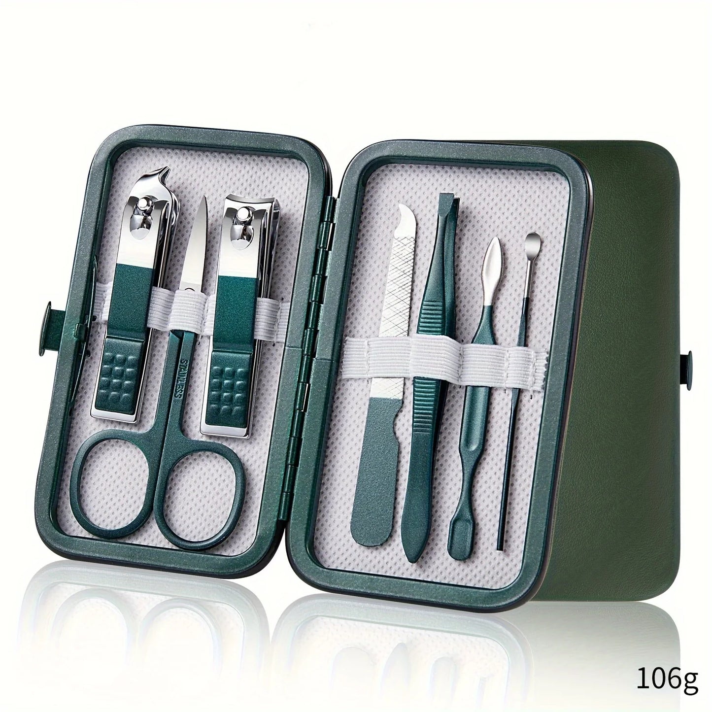 Professional nail care kit, 7/10/12/18 pieces, stainless steel manicure and pedicure set