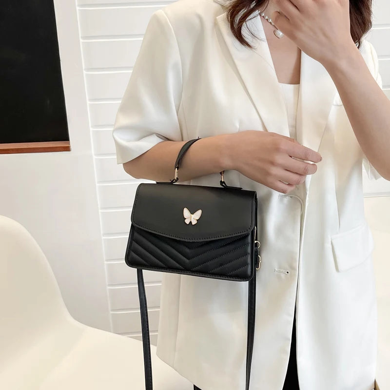 Versatile and stylish PU small laptop bag, crossbody bag