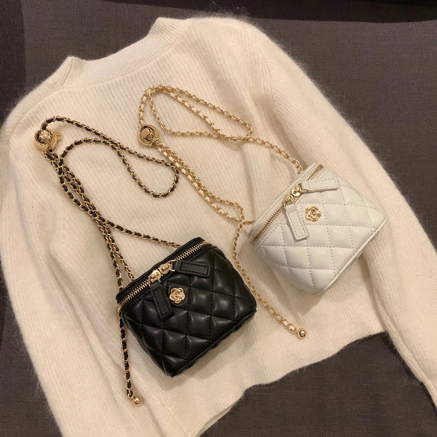 Winter mini crossbody bag