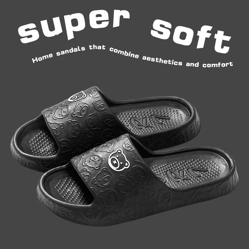 Eva summer, non-slip indoor rubber slippers soft sole graffiti