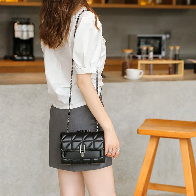 Lingge bag, chain bag, single shoulder bag, crossbody bag