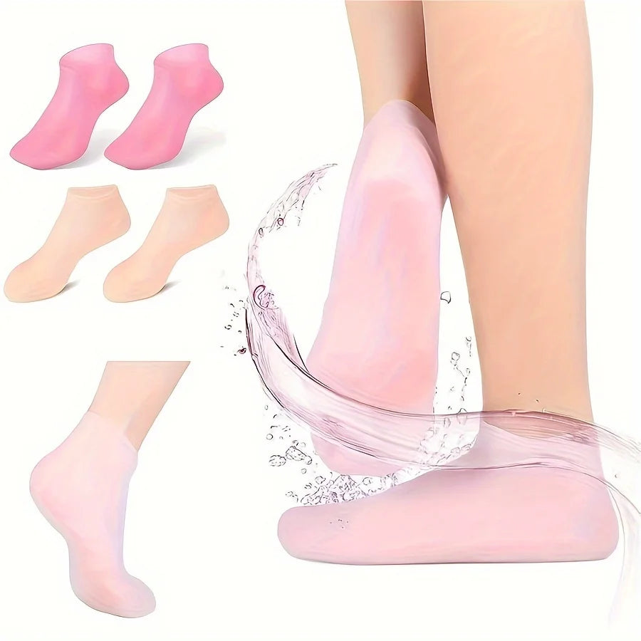 1 Pair Silicone Gel Moisturizing Foot Socks for Dry