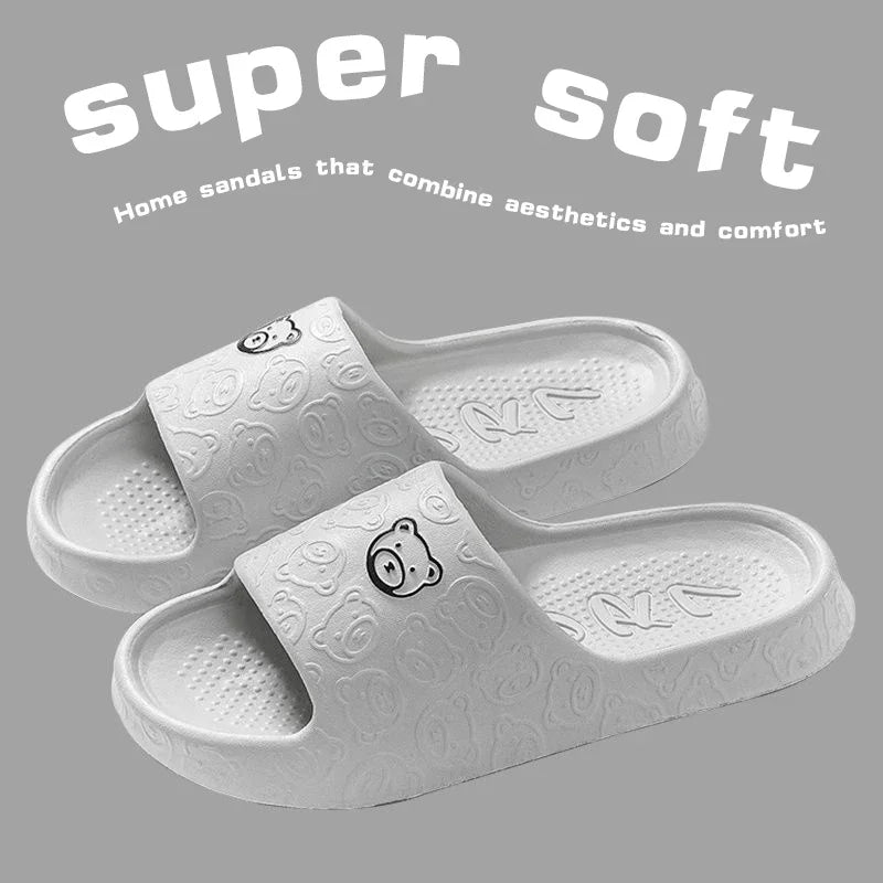 Eva summer, non-slip indoor rubber slippers soft sole graffiti