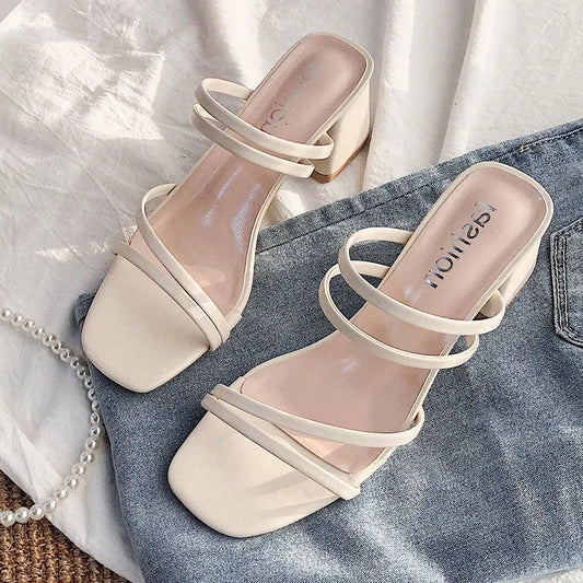 Casual summer high heels