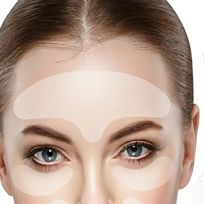 Anti Wrinkle Forehead Patch Silicone Reusable Silicone Patch Soft Comfortable Easy Facial Eye Anti