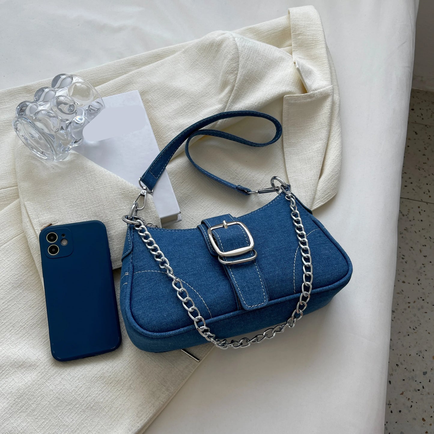 Small design jeans bag new shoulder bag