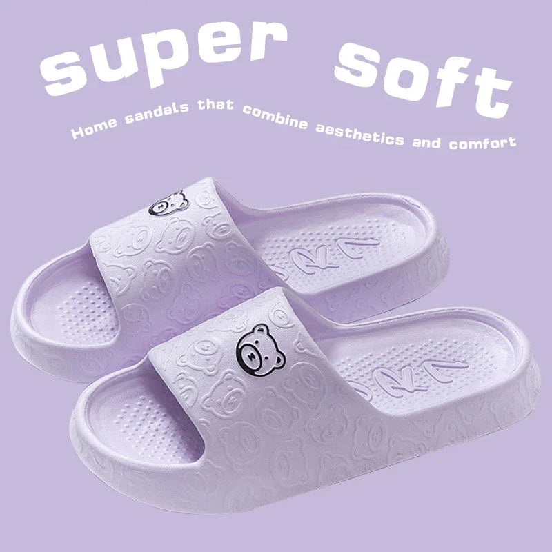 Eva summer, non-slip indoor rubber slippers soft sole graffiti