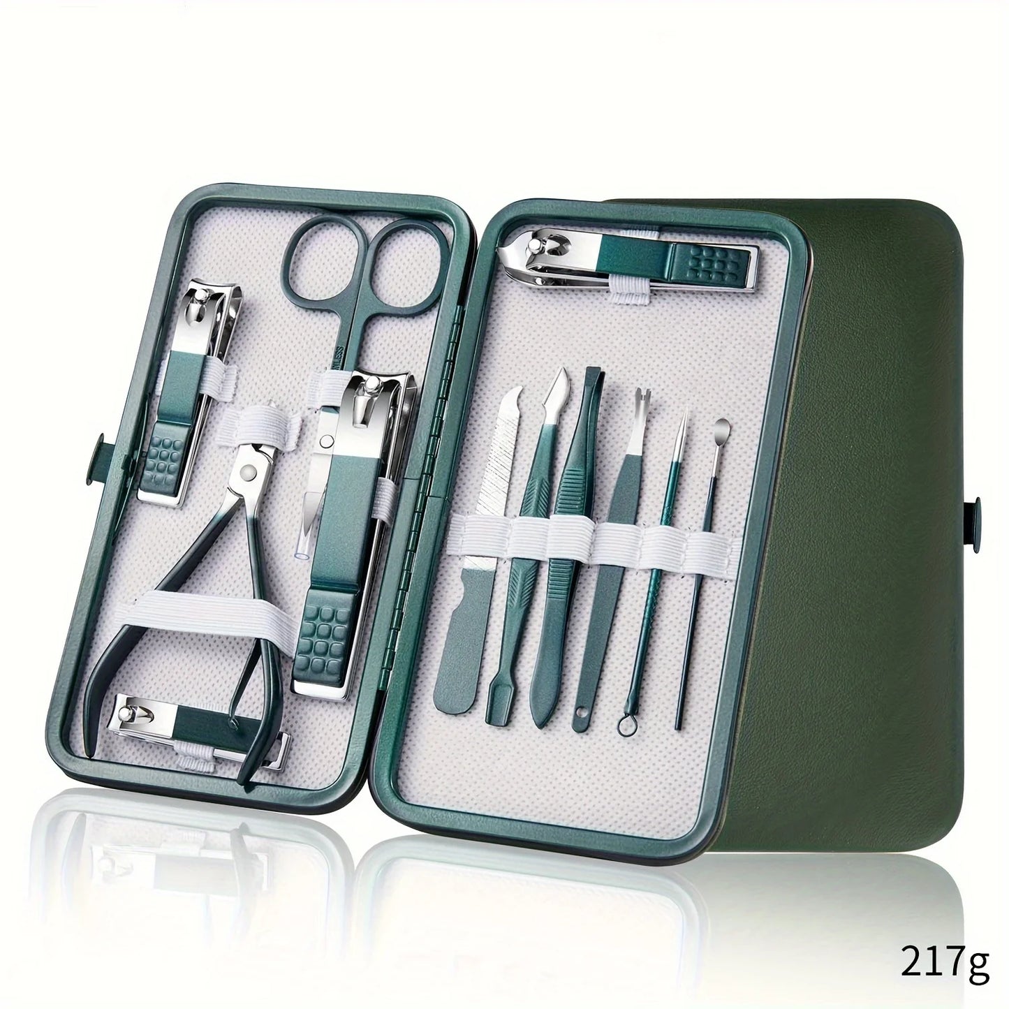 Professional nail care kit, 7/10/12/18 pieces, stainless steel manicure and pedicure set